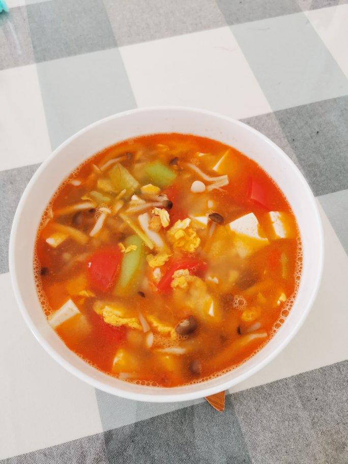 豆腐鲜虾菇菌汤