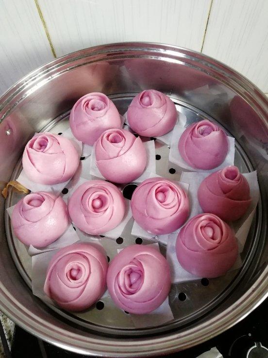 玫瑰花馒头