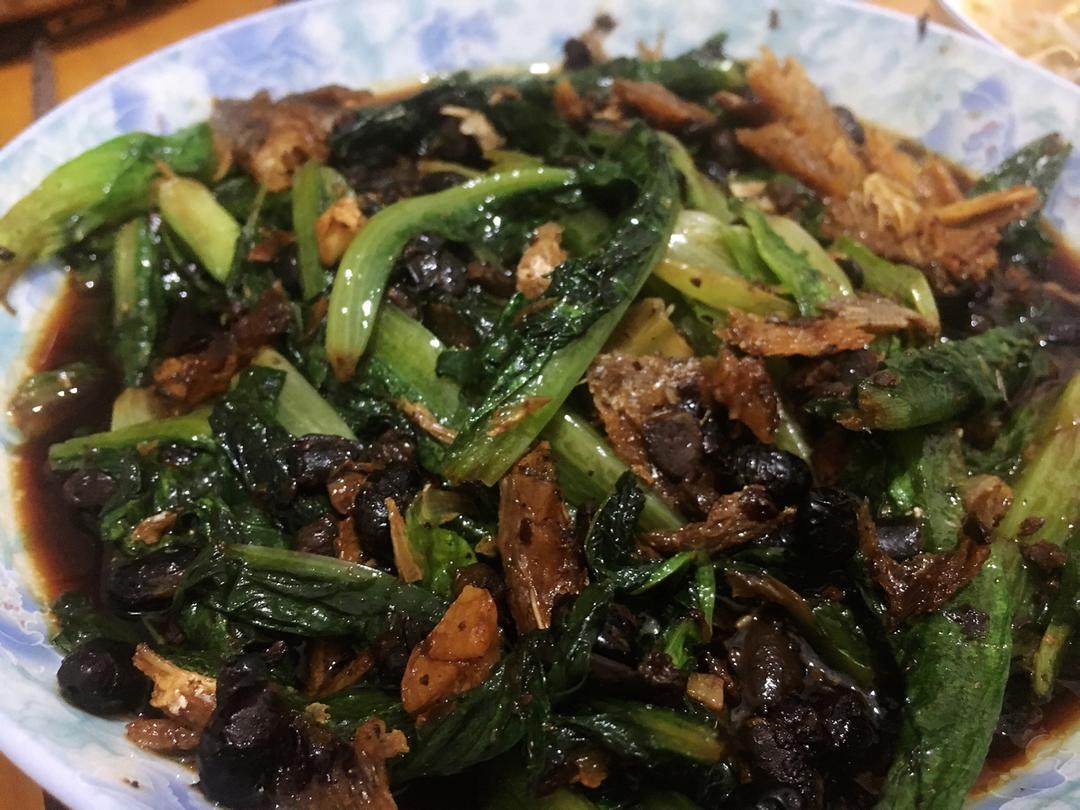 豆豉鲮鱼油麦菜