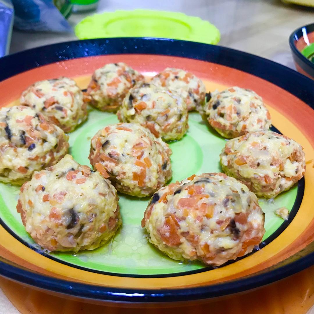 香菇胡萝卜鸡胸肉丸