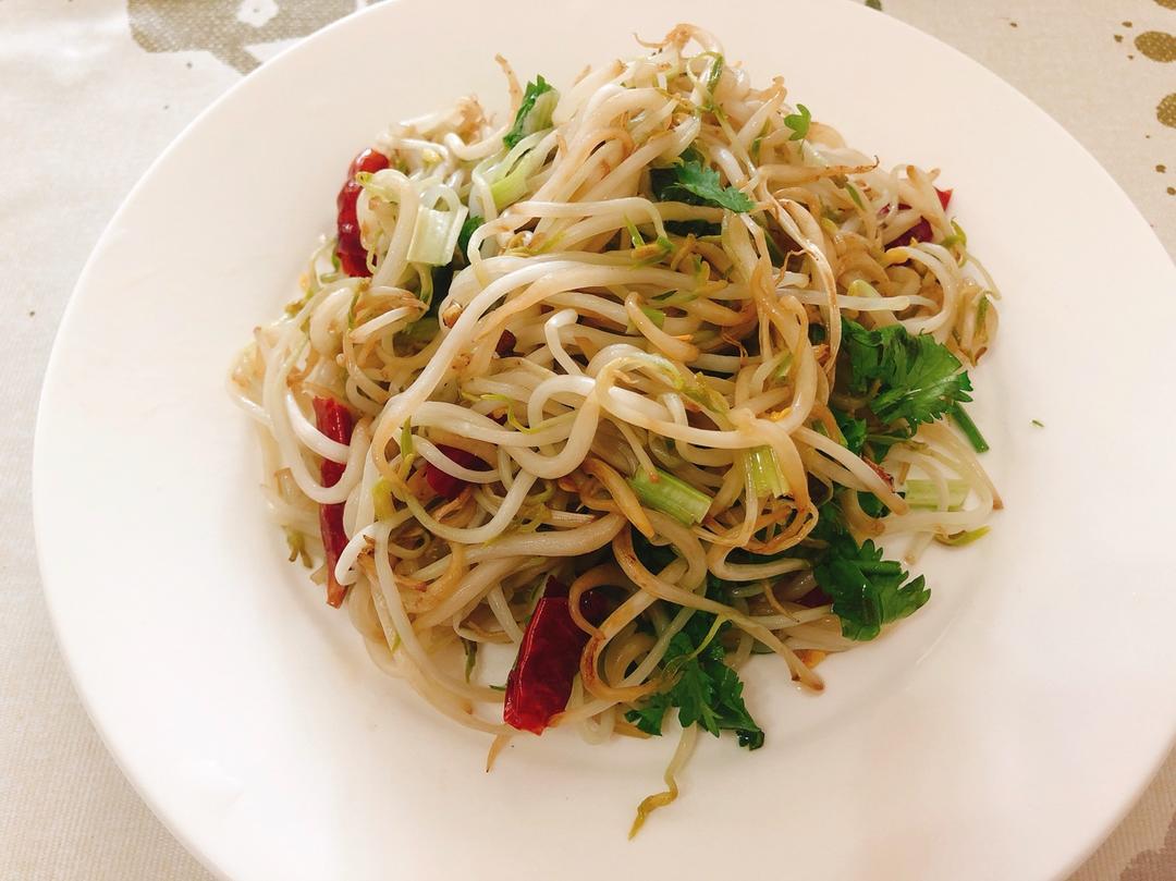 清炒豆芽