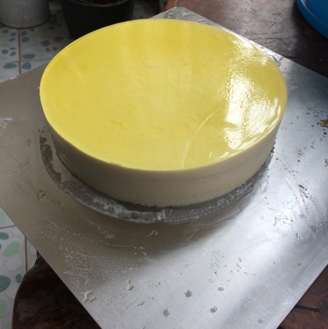 用QQ糖做的超简单冻芝士镜面