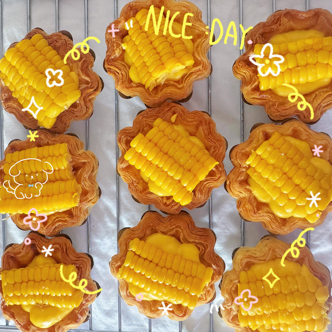 玉米蛋挞 面包店爆款🔥🔥🔥在家完美复刻