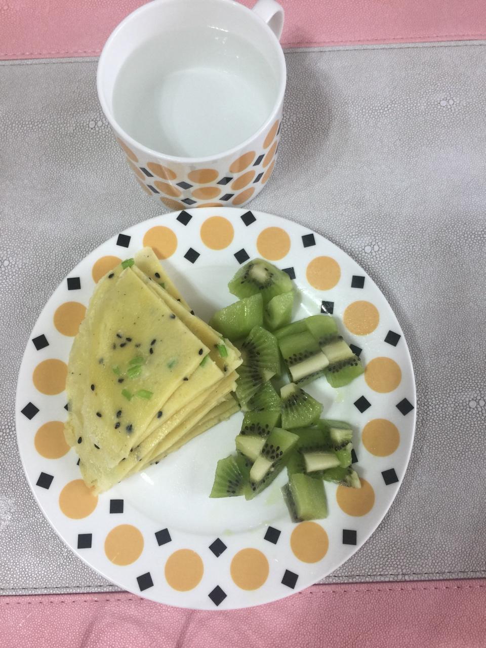 快手鸡蛋饼～～十分钟早餐！