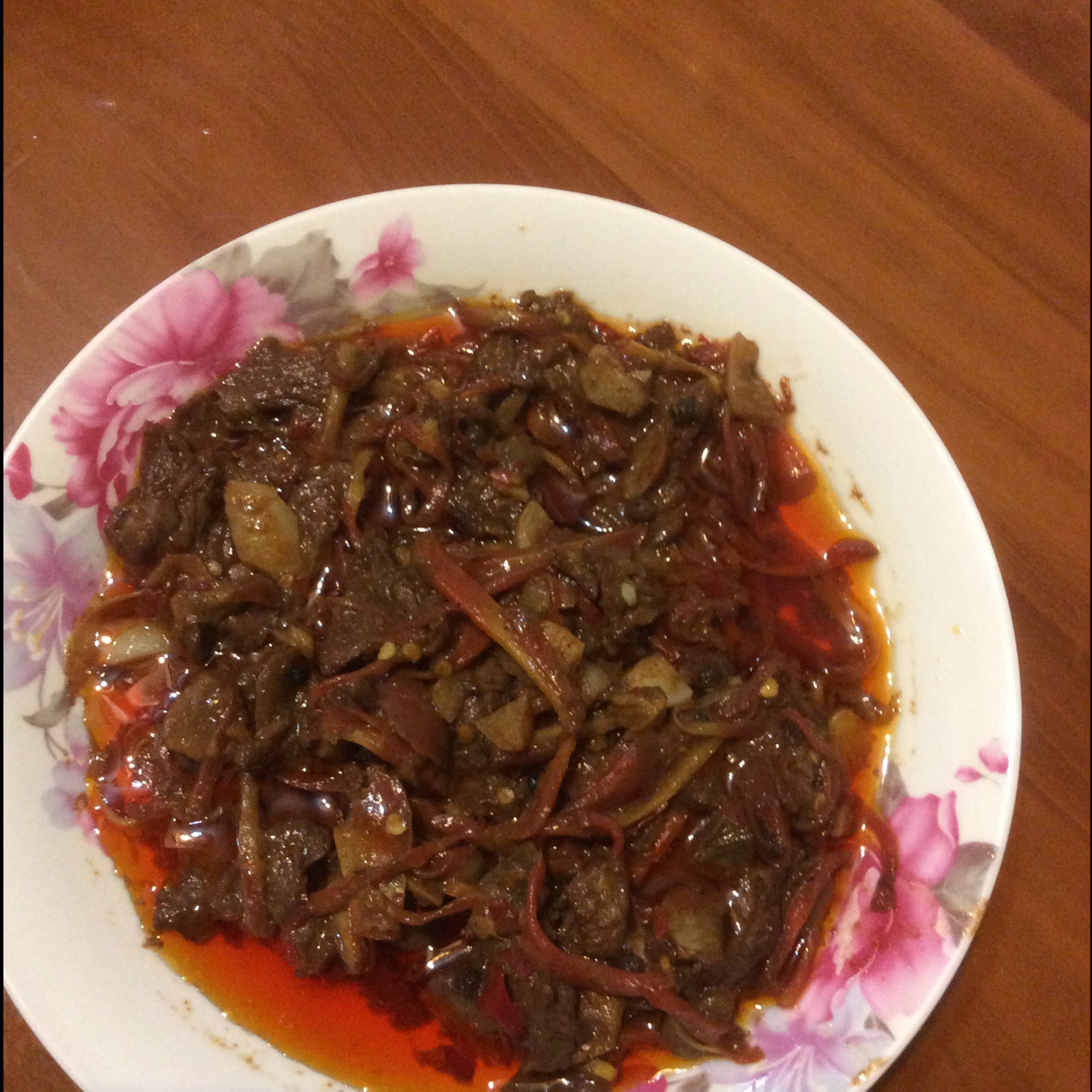 胡萝卜炒牛肉丝