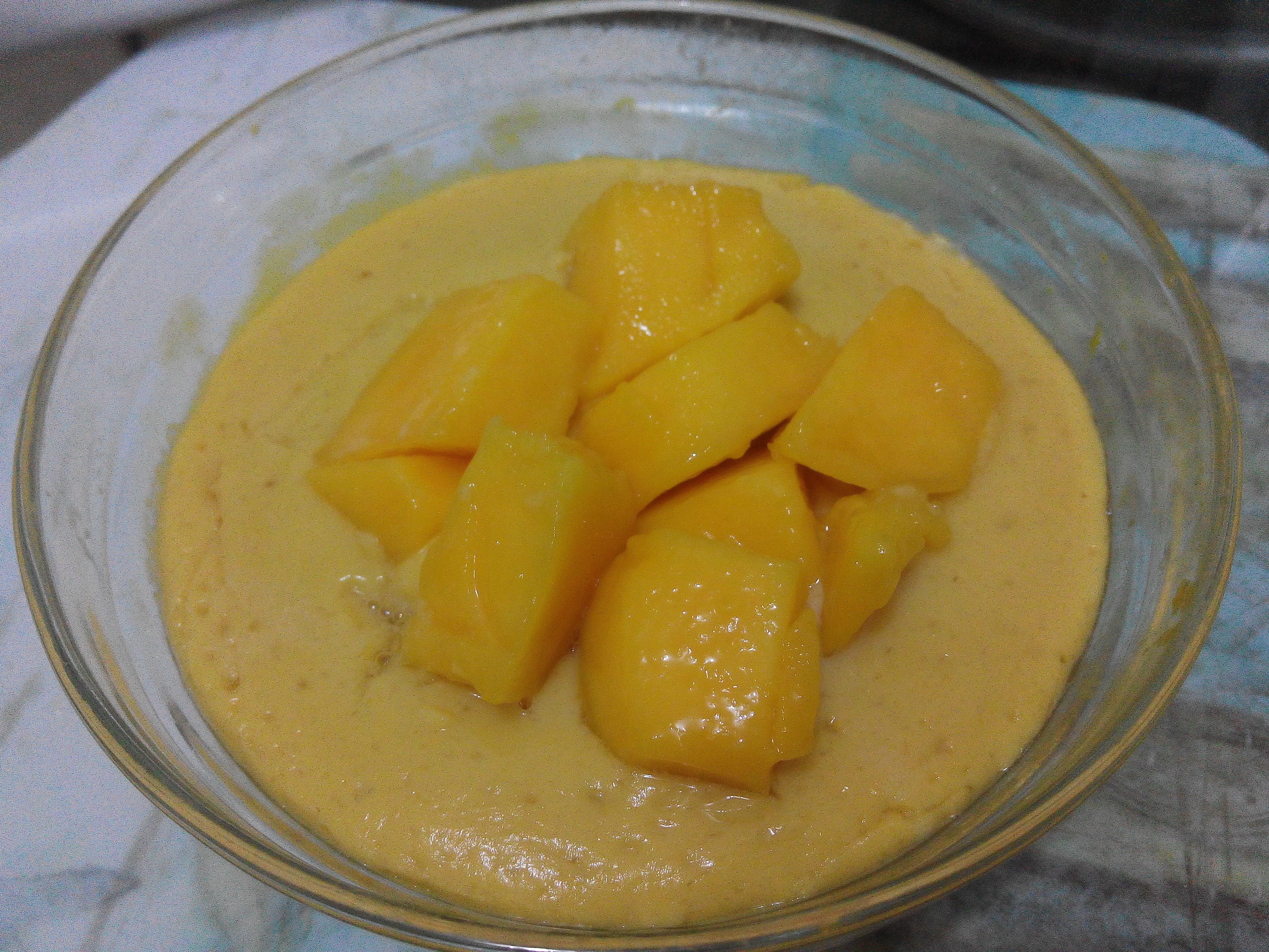 免烤芒果蛋奶布丁