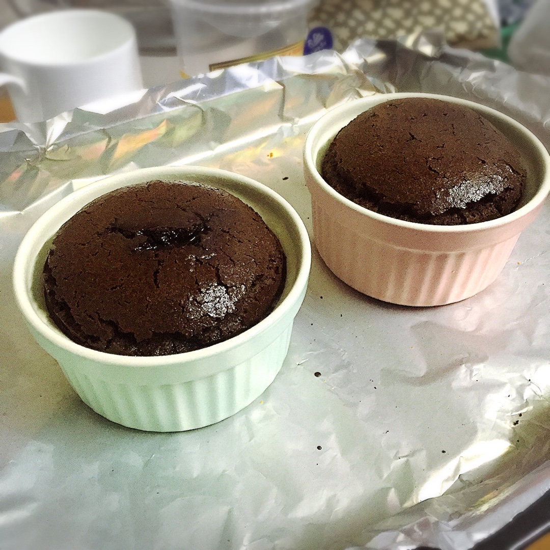 给妹子群的巧克力熔岩蛋糕