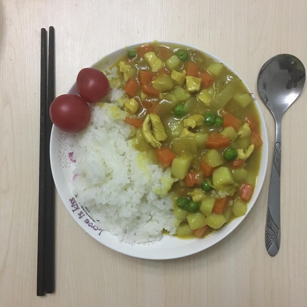 咖喱鸡肉饭