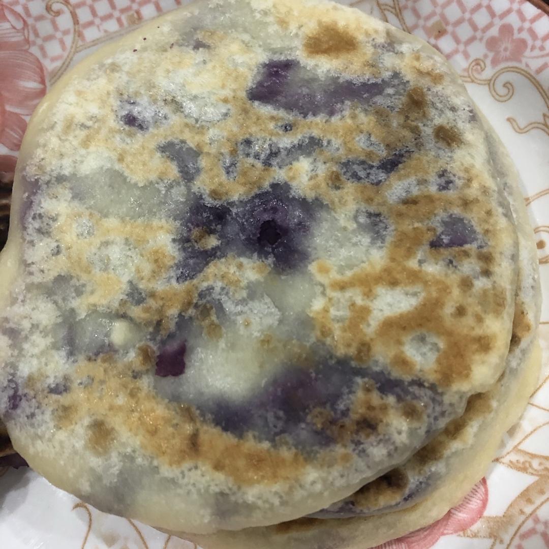 烫面紫薯饼