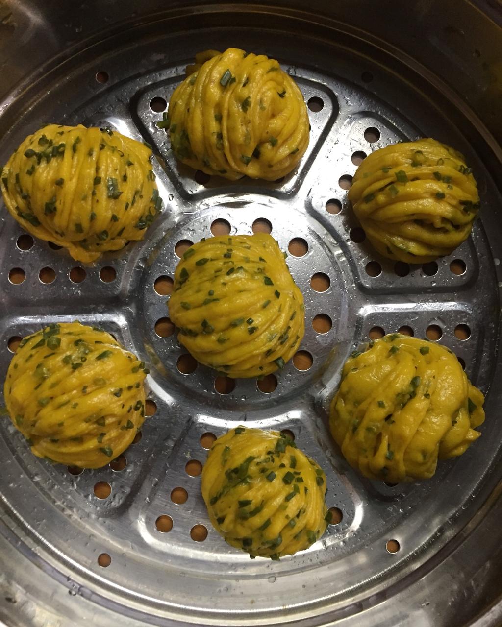 胡萝卜汁花卷馒头