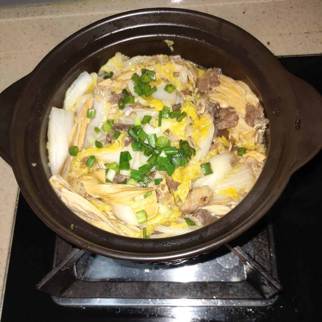 白菜腐竹煲