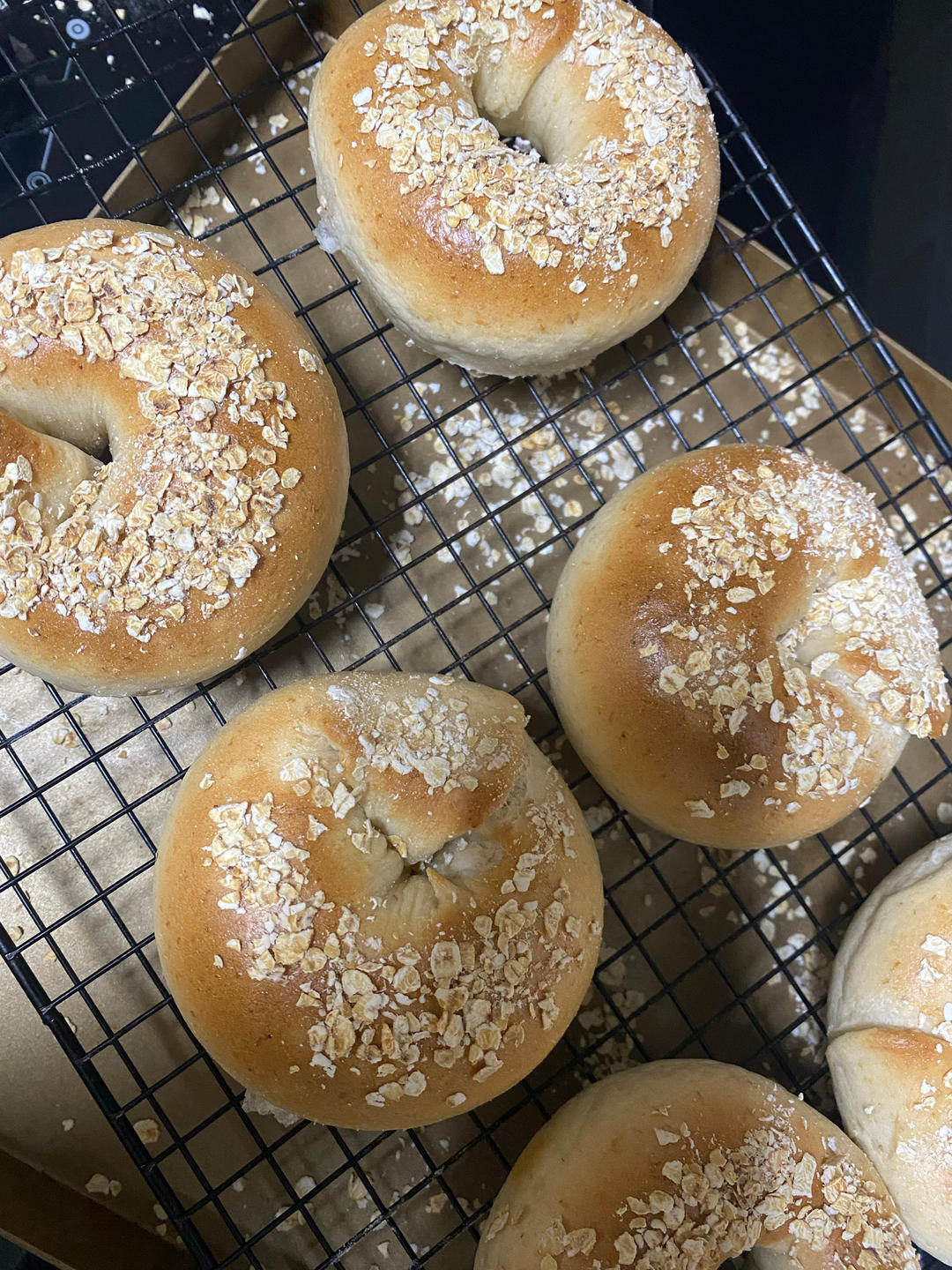 低糖无油燕麦贝果