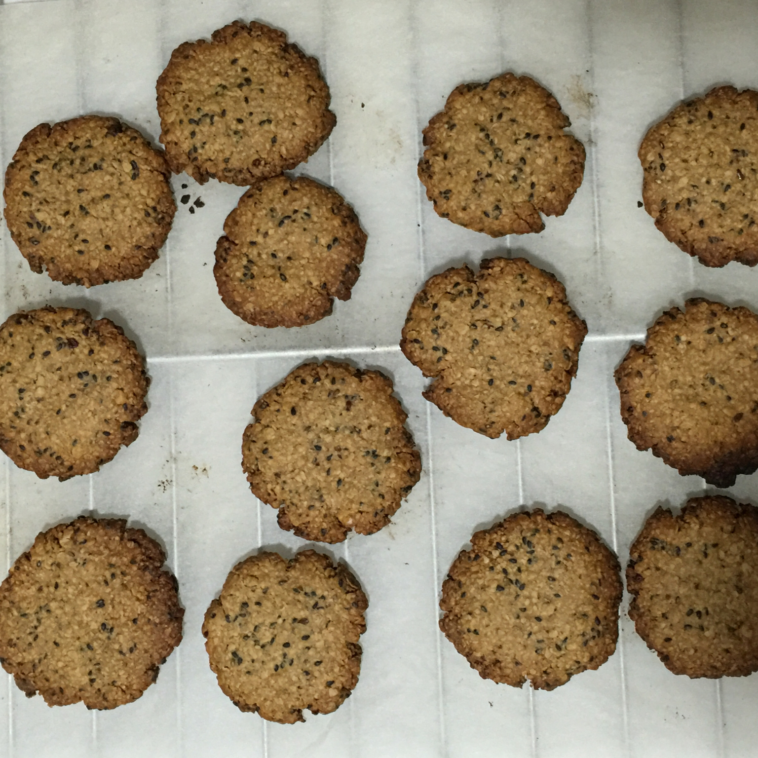 黑芝麻燕麦高纤饼干（无添加，另含植物油减脂配方）