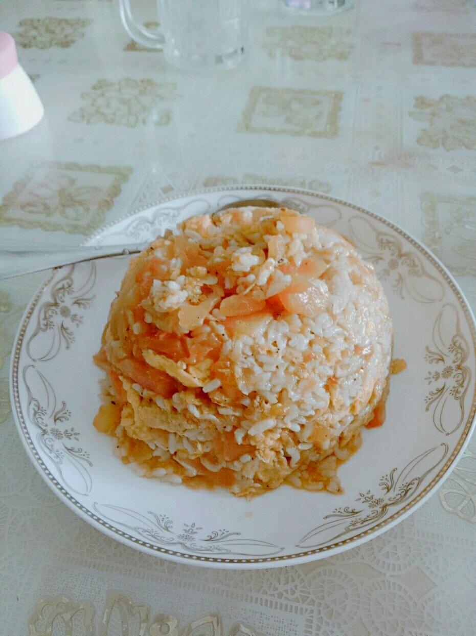 虾皮西红柿炒鸡蛋-适合儿童