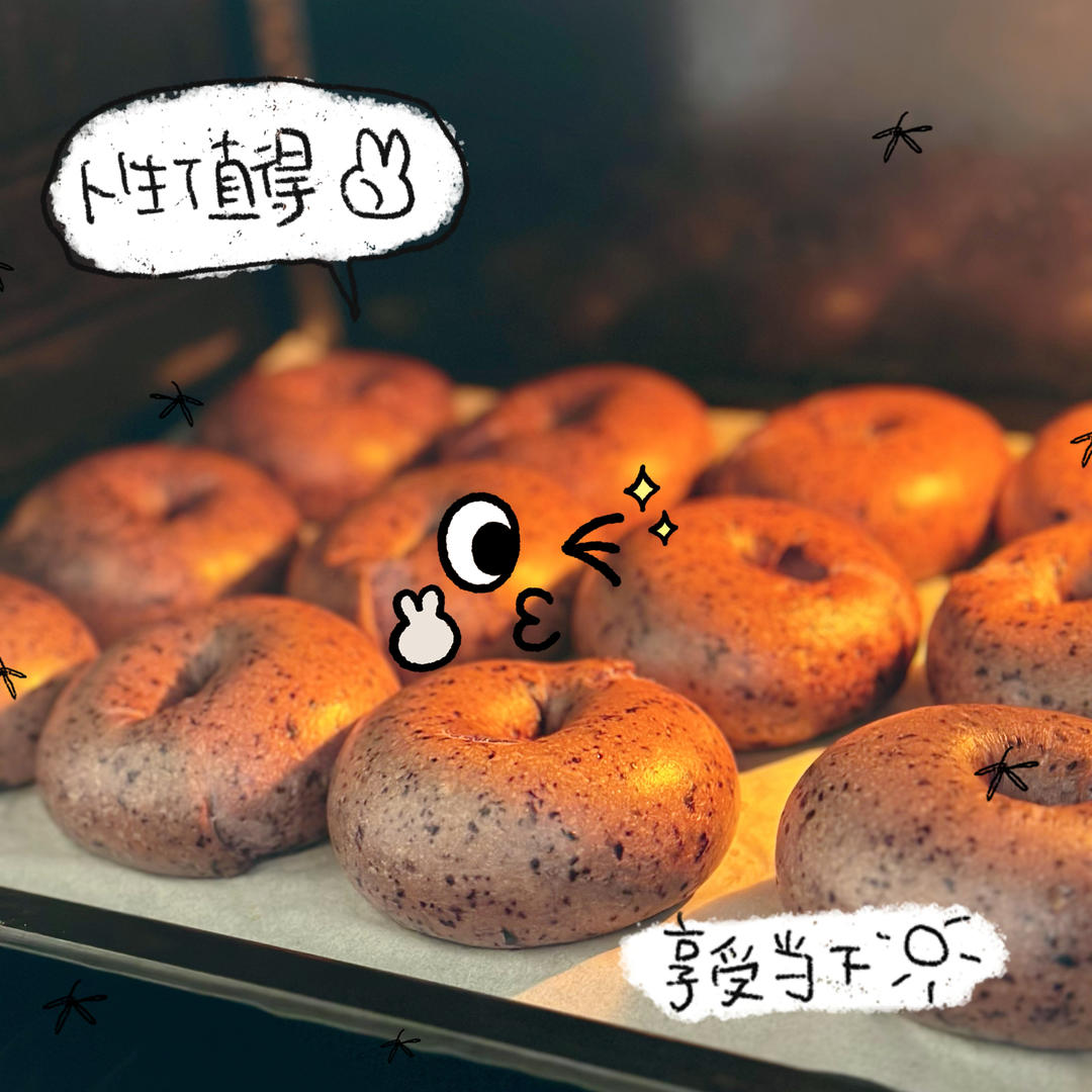 不加一滴水无糖蓝莓贝果，保姆级教程来啦！