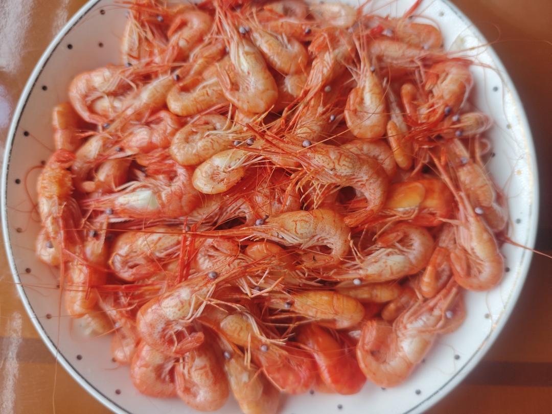 白灼河虾