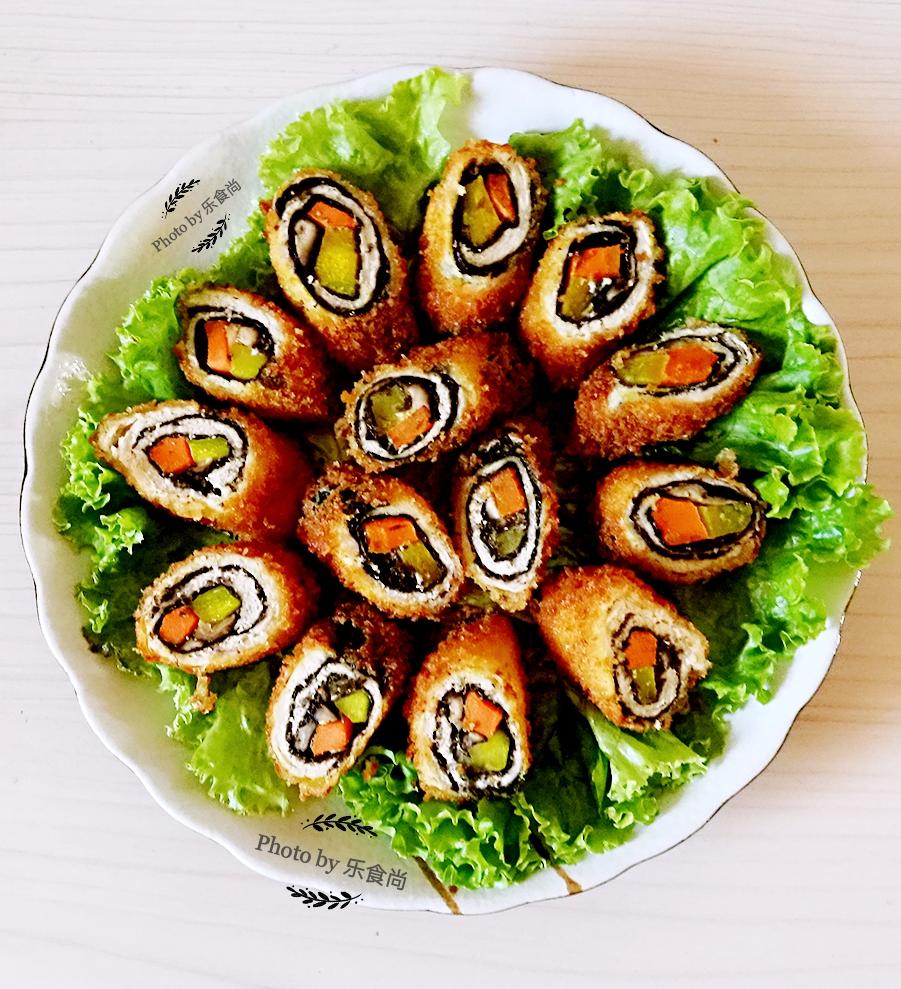 黄金三色鸡肉卷的做法