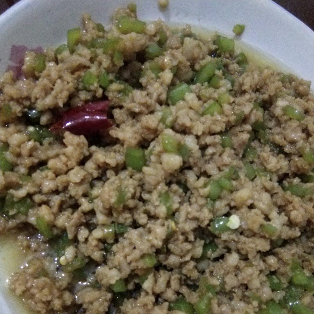 青椒肉末