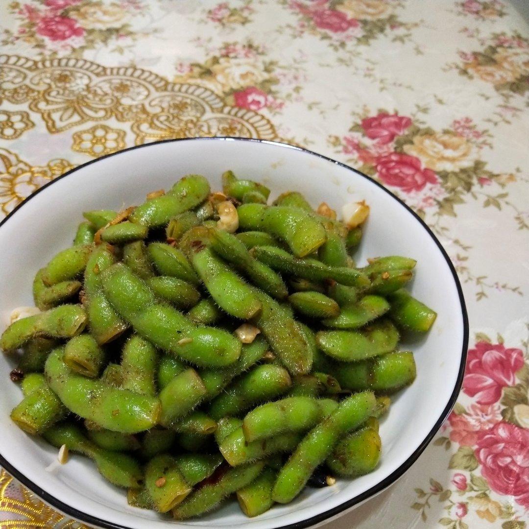 煮毛豆—不会变色版