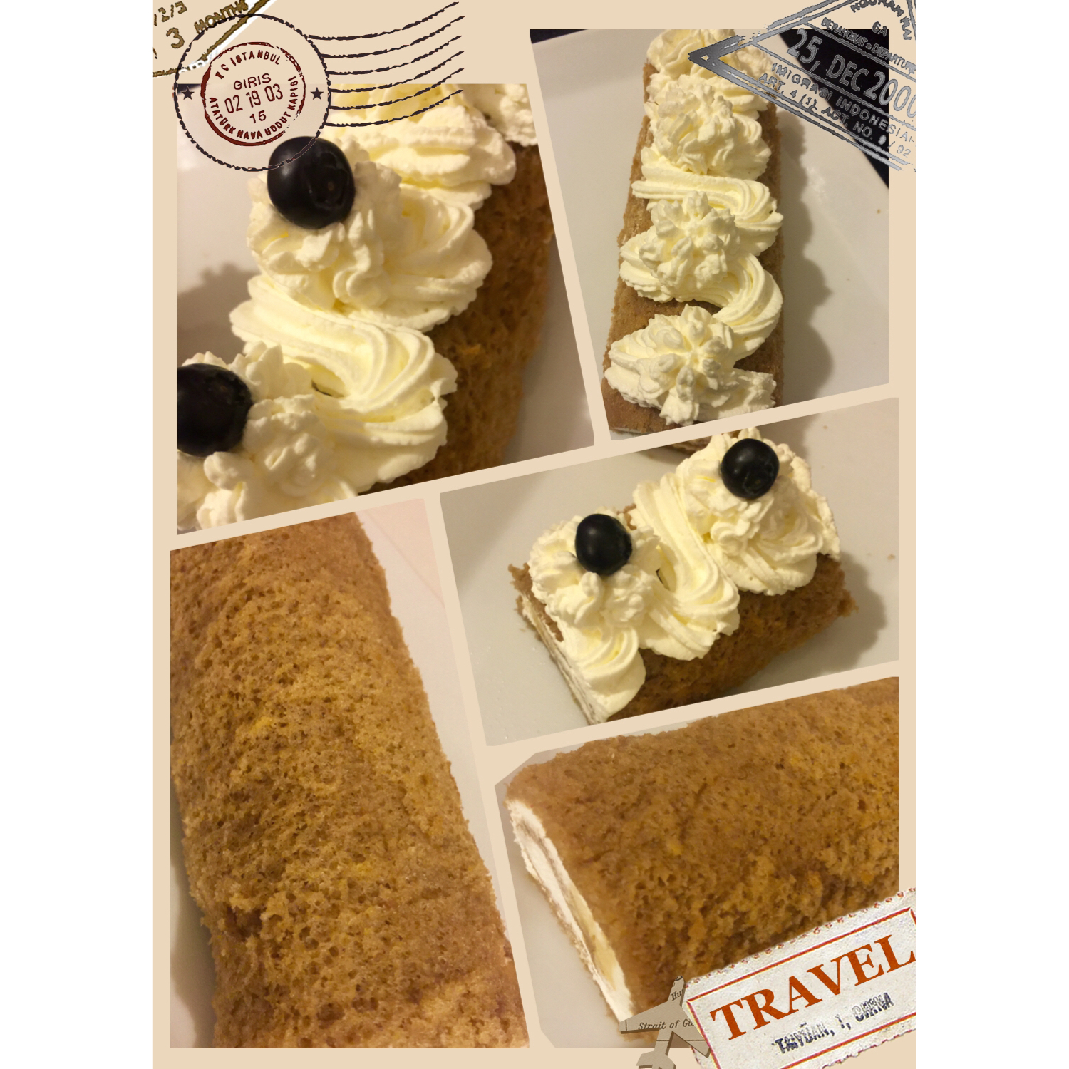 咖啡戚风蛋糕卷