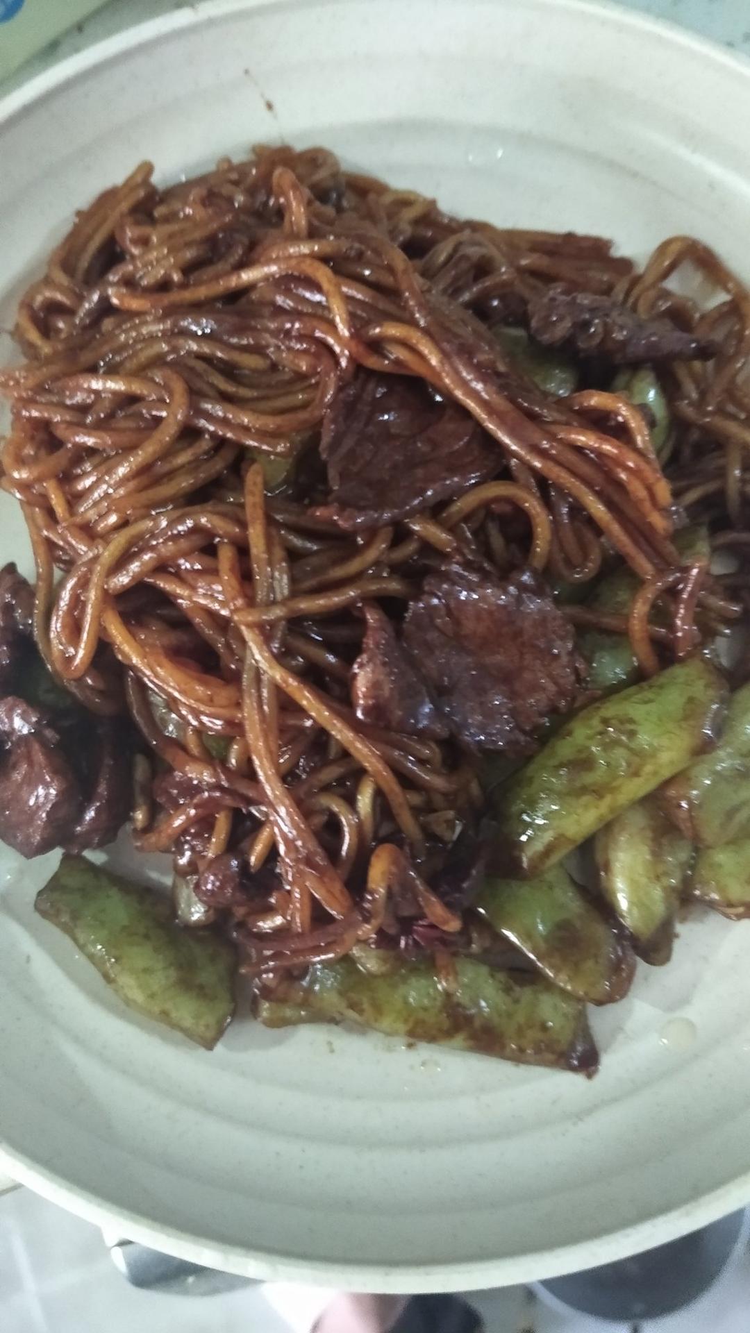 地道老北京扁豆焖面 豆角焖面 太好吃小心吃撑哦