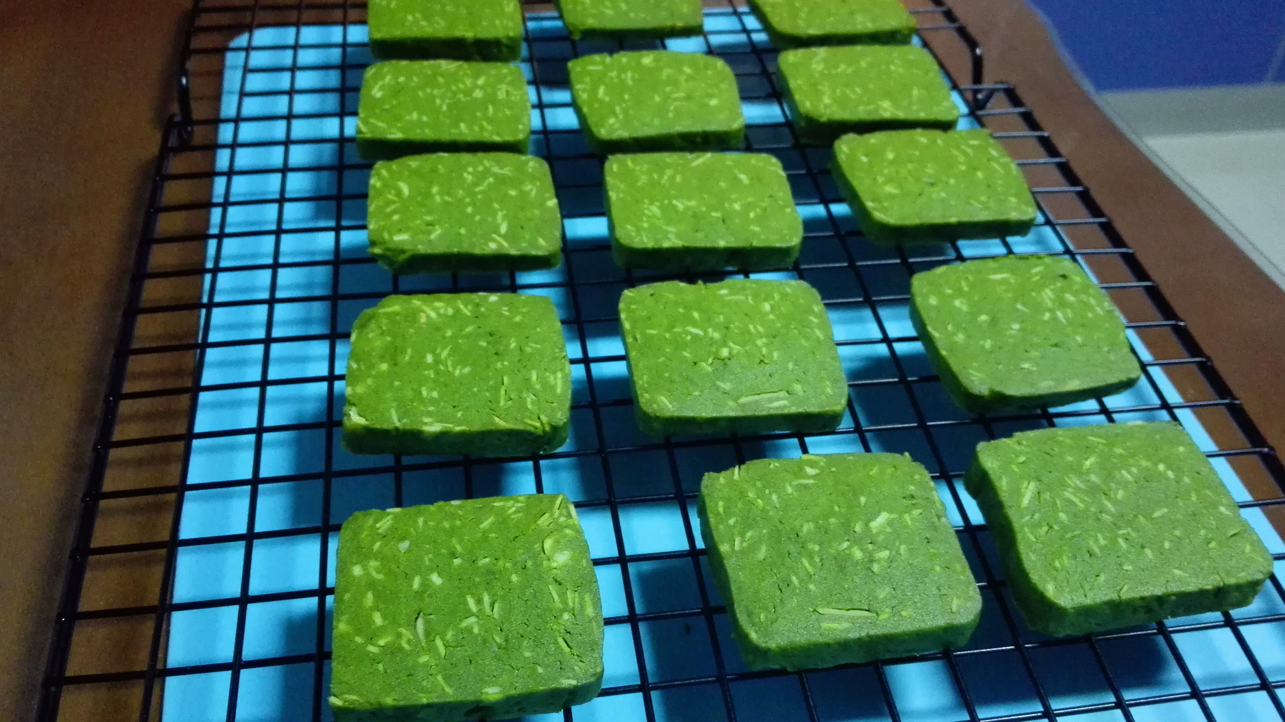 抹茶杏仁片饼干