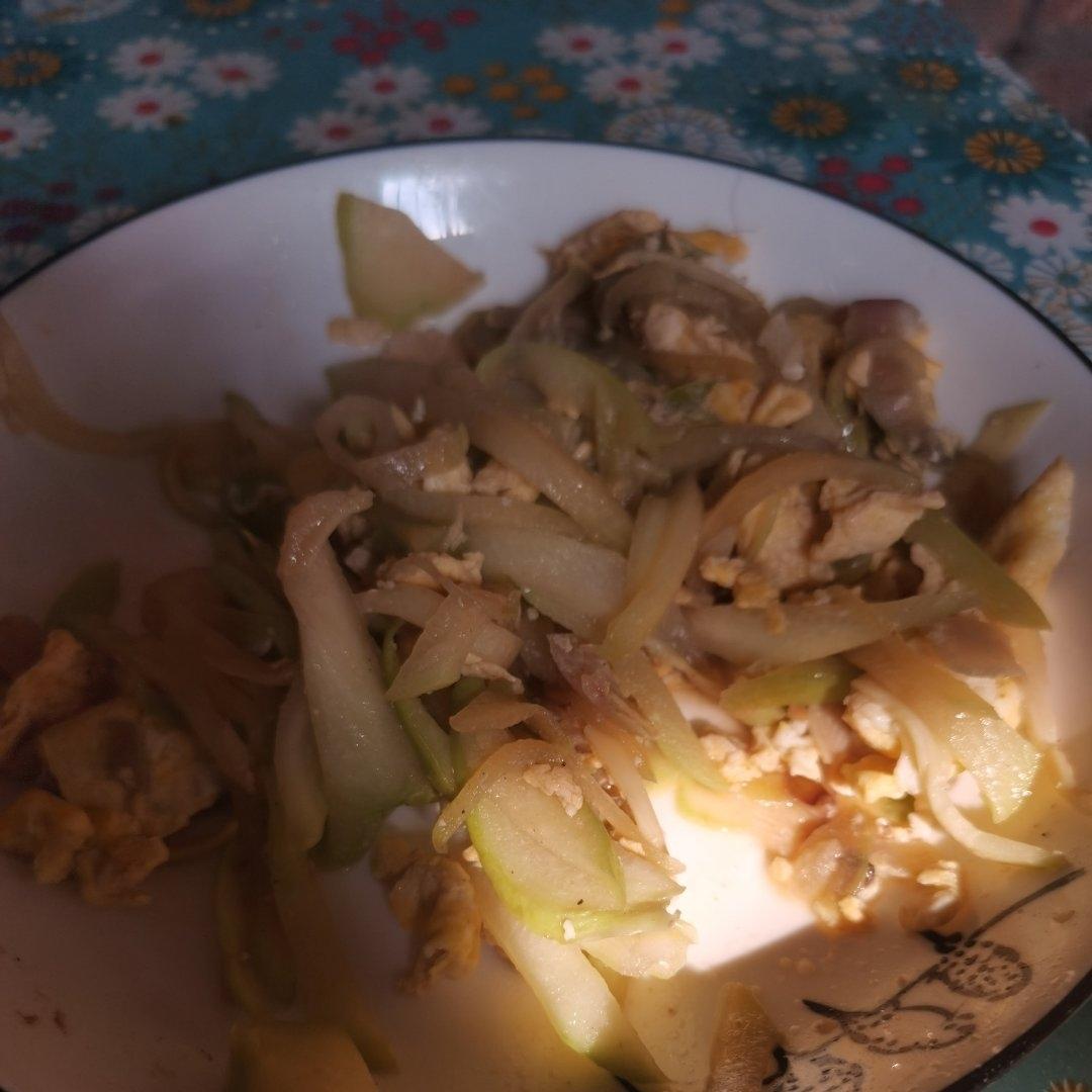 家常素菜佛手瓜炒鸡蛋🥚