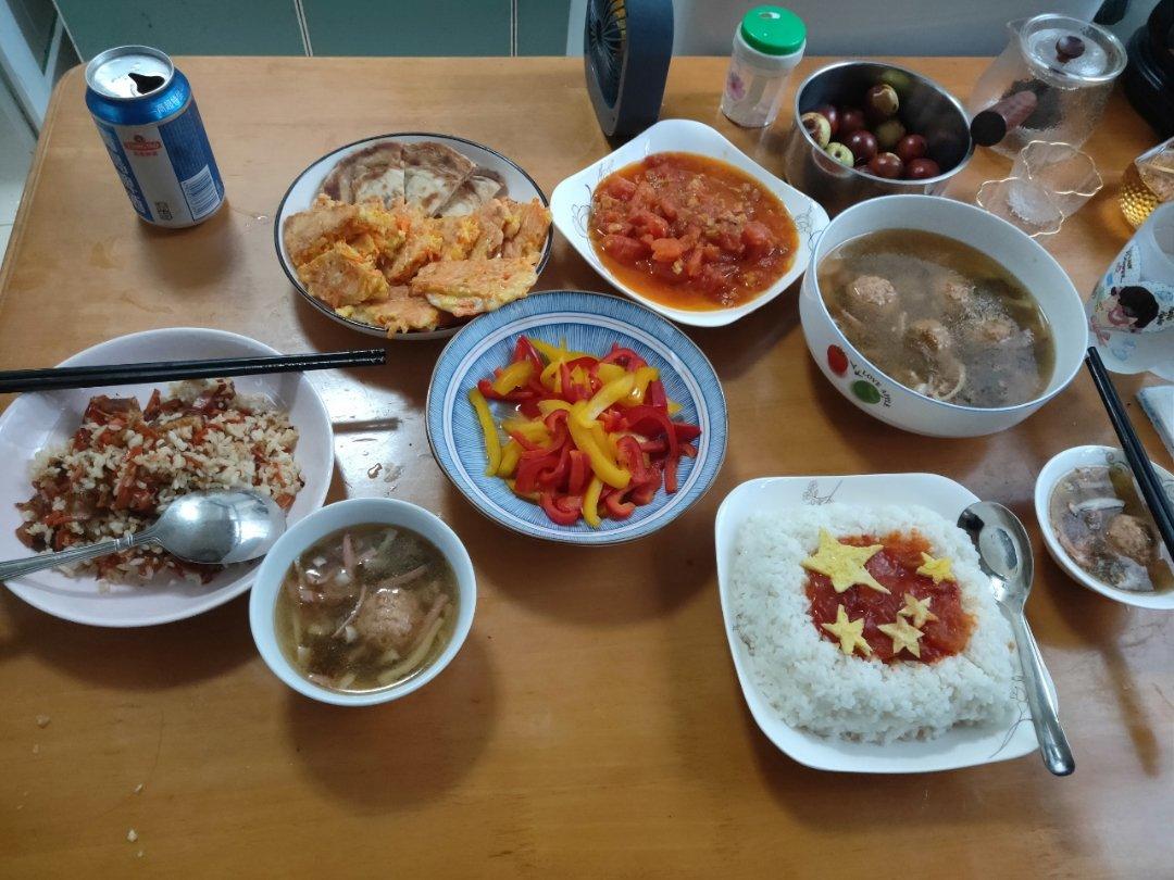 国旗饭～番茄肉酱饭