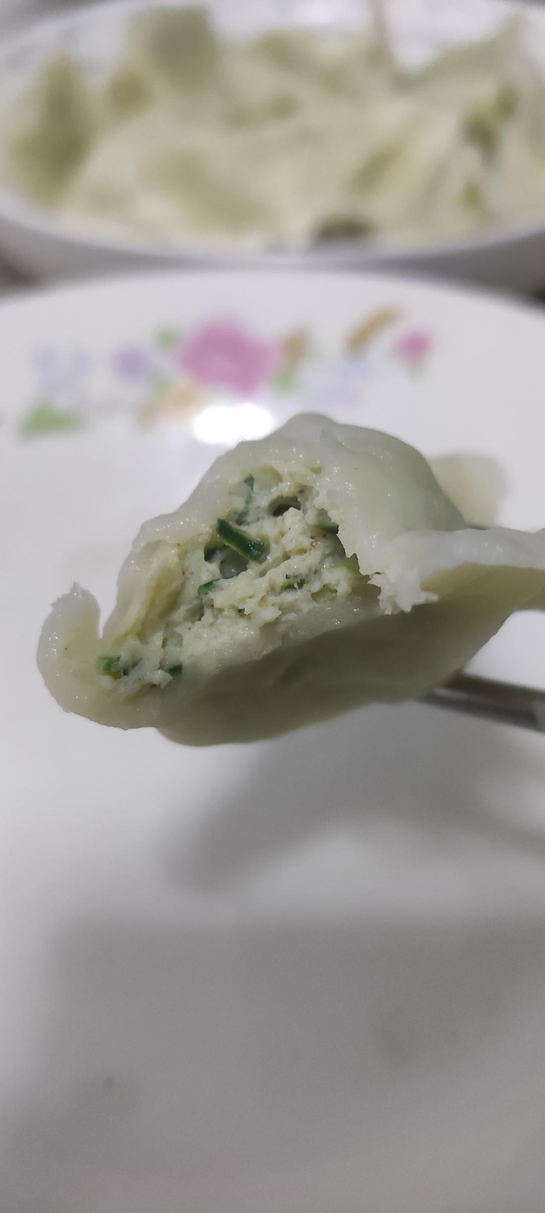 鲅鱼鸡肉韭菜水饺