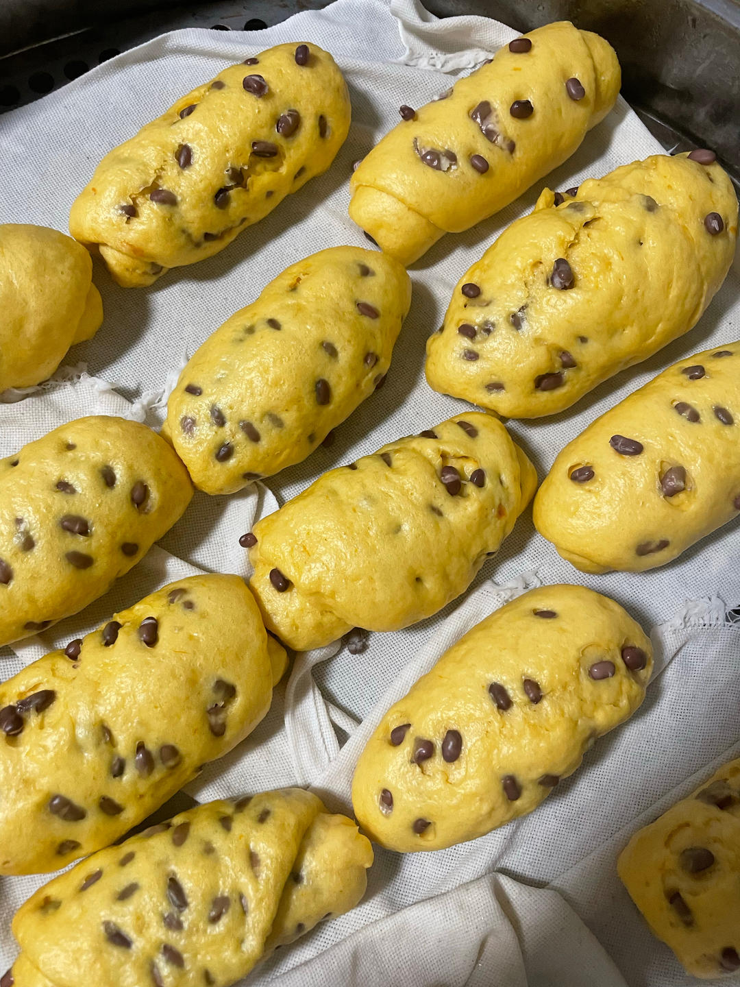 美味南瓜红豆卷，好看又好吃