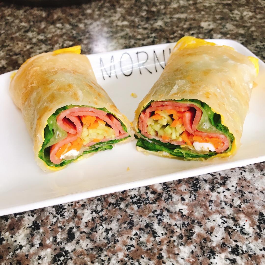 三分钟就可以做好孩子的早餐（手抓饼）