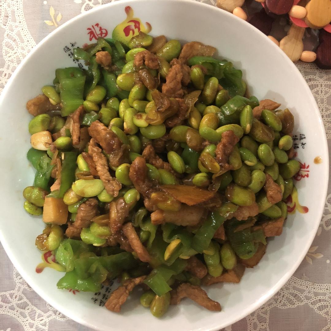超级下饭菜：毛豆炒肉