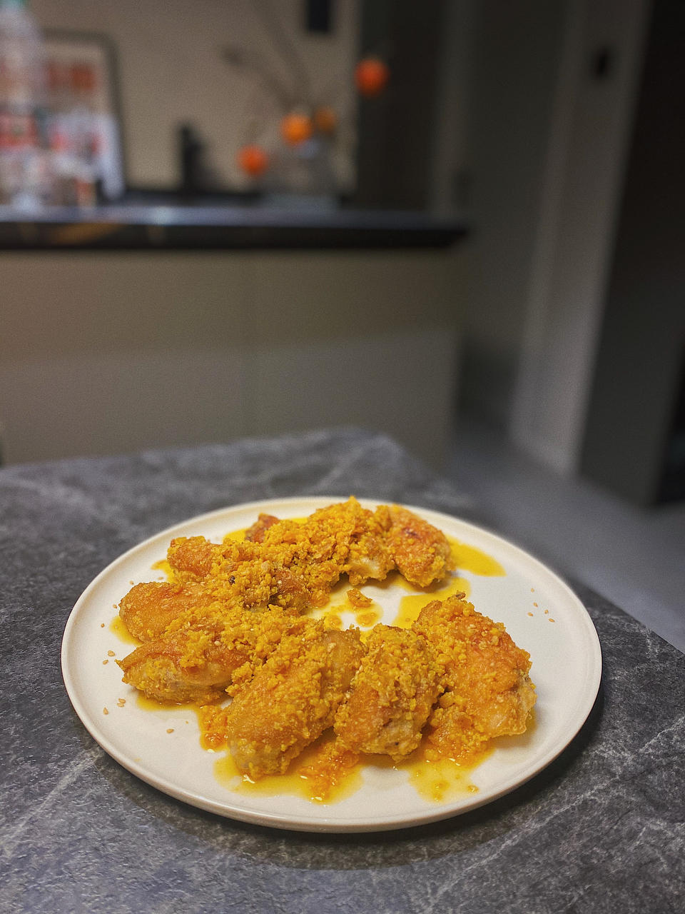 金沙鸡翅【咸蛋黄焗鸡翅】