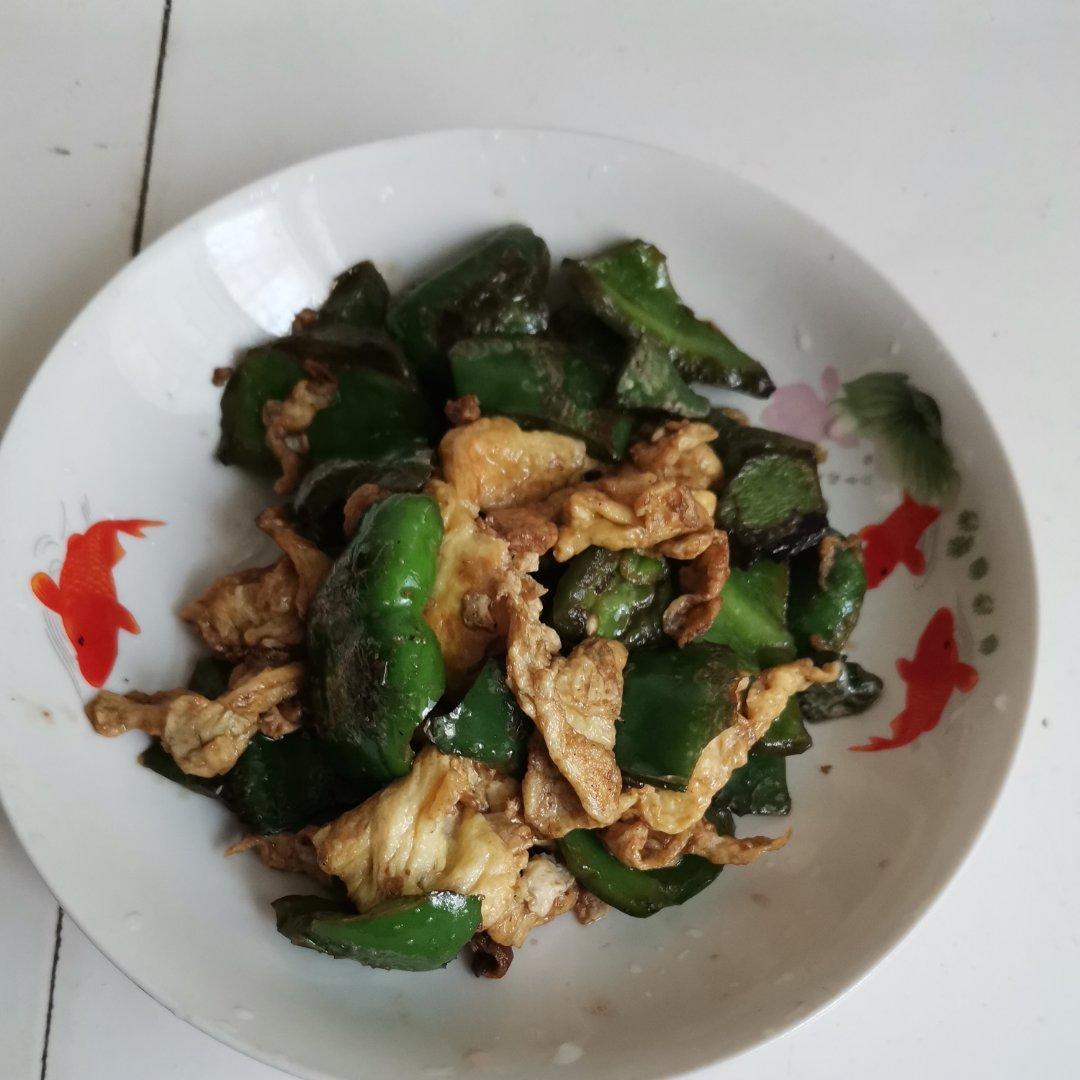 青椒炒鸡蛋(原图，从不修图)