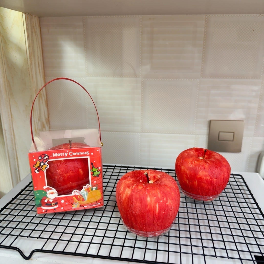 圣诞款🍎惊喜巧克力苹果蛋糕｜平安果｜超逼真