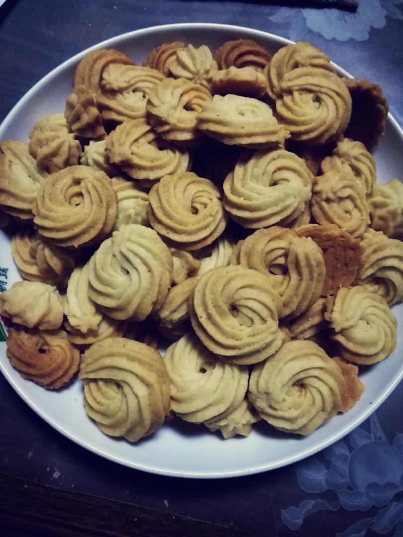 零失败花纹超级立体的黄油曲奇