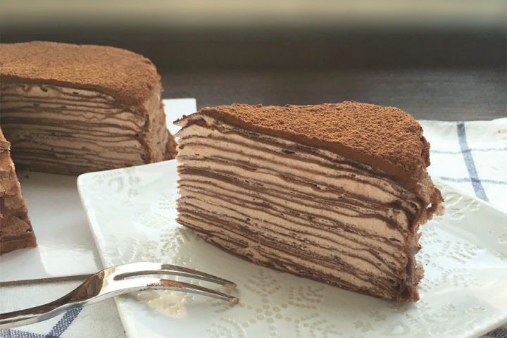 黑巧克力千层蛋糕的做法