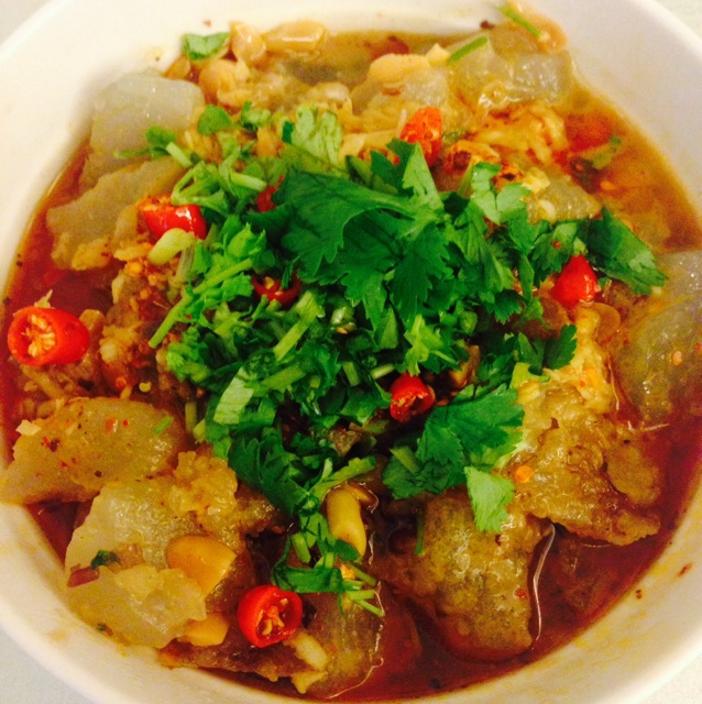 酒到浓时泪两行做的油煎焖子