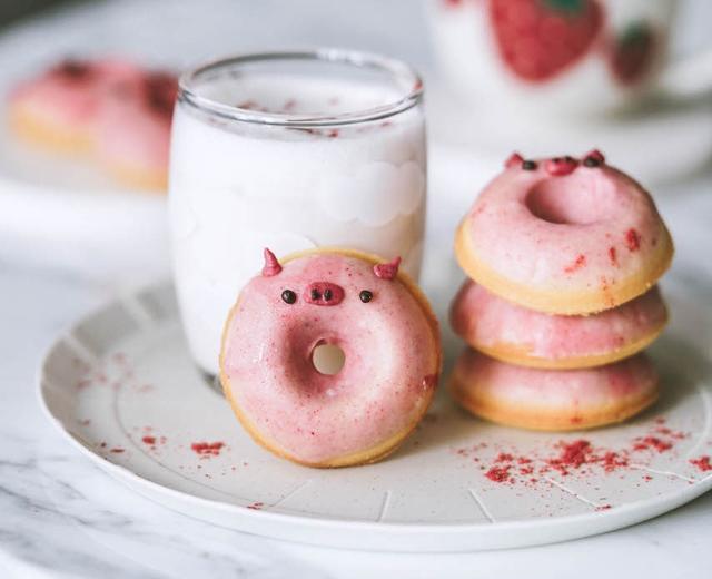猪年限定 | 小猪糯米甜甜圈的做法