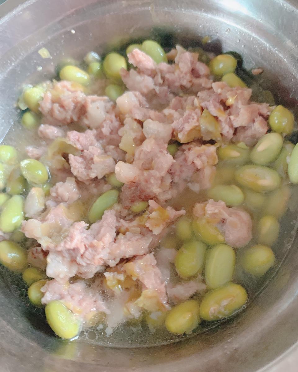 毛豆蒸肉饼