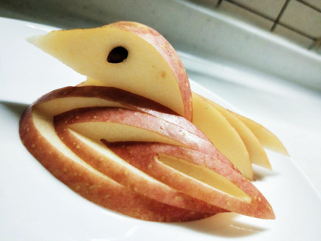 【苹果天鹅/水果拼盘高端技能】难度指数：★★★