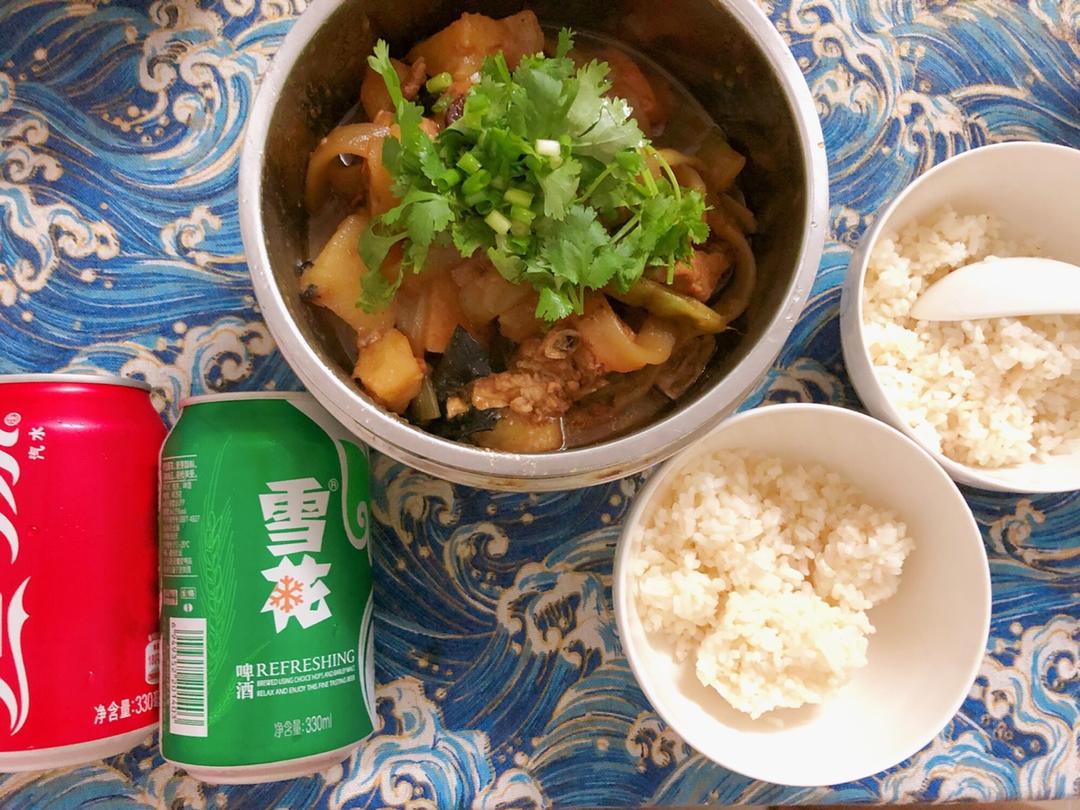 东北名菜——排骨粉条炖豆角