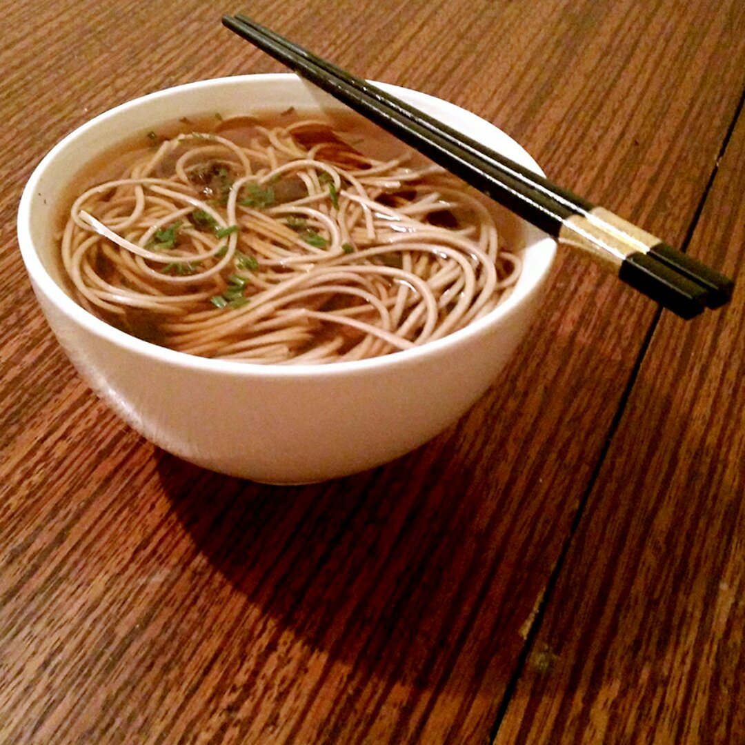 小葱麻油酱油面