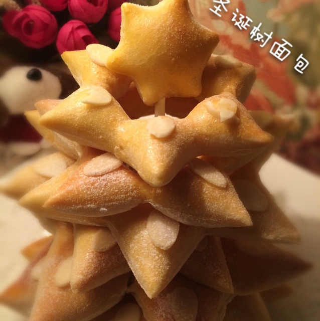 圣诞树面包
