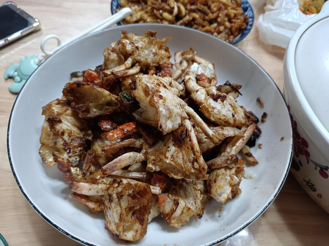 葱姜炒梭子蟹（very easy）