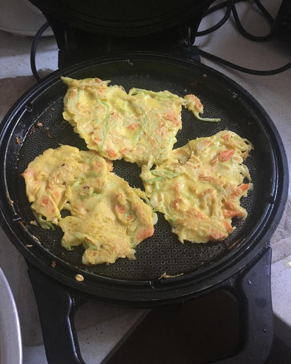 佛手瓜蛋饼