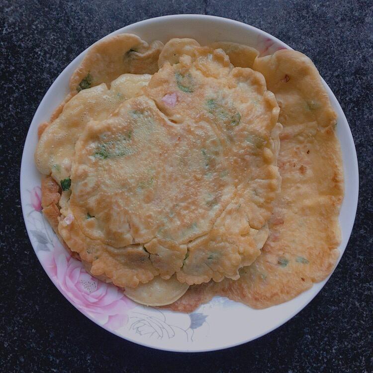 快速早餐鸡蛋葱花饼