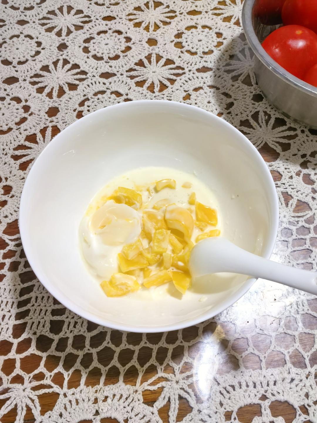 夏日里的减脂沙拉-彩椒杂蔬溏心蛋沙拉