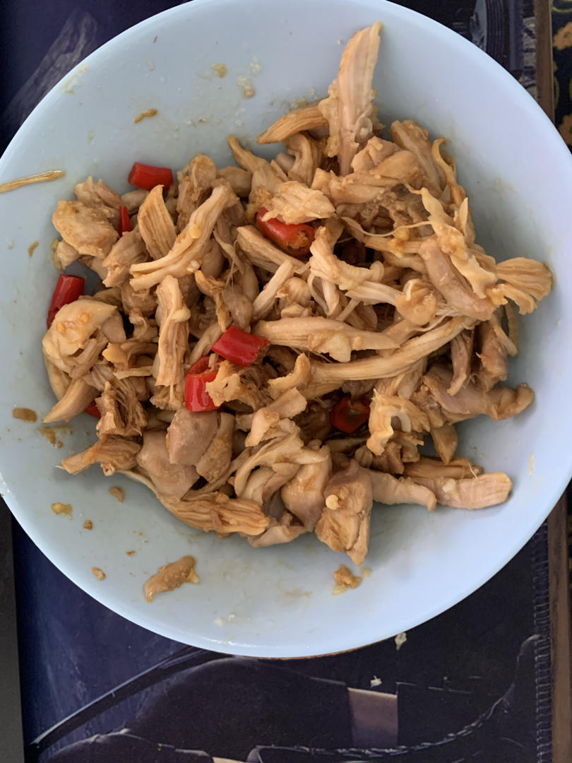 减脂健身｜凉拌手撕鸡丝（香辣&麻油版）