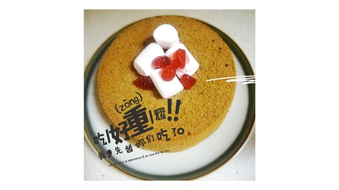 六寸抹茶戚风蛋糕